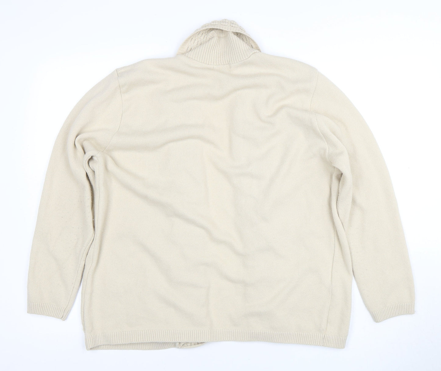 Womens UK Size 2XL Envy Us Beige Cardigan Jumper
