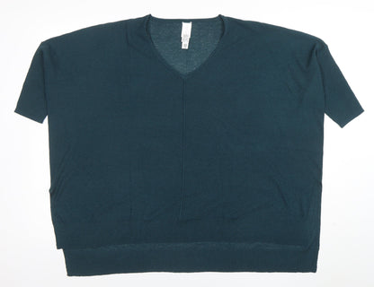 Womens UK Size S Wynne Layers Green Basic Blouse