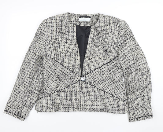 Womens UK Size 14 Minosa Petites Grey Blazer