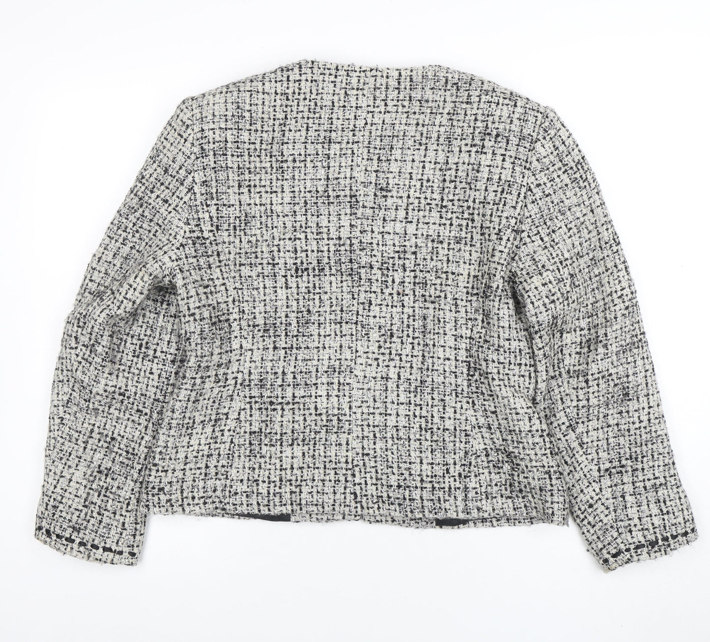 Womens UK Size 14 Minosa Petites Grey Blazer
