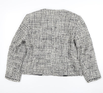 Womens UK Size 14 Minosa Petites Grey Blazer