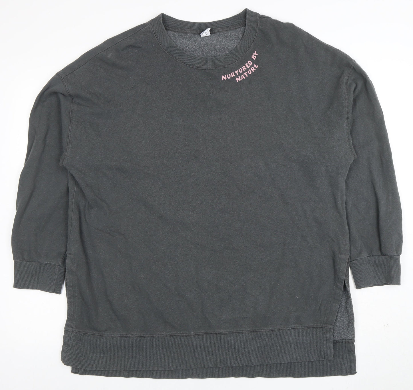 Womens UK Size L Old Navy Grey Pullover Sweatshirt