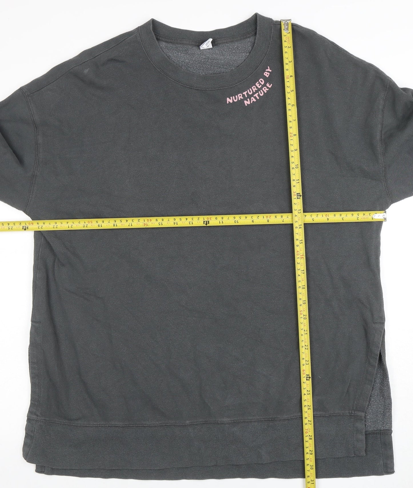 Womens UK Size L Old Navy Grey Pullover Sweatshirt
