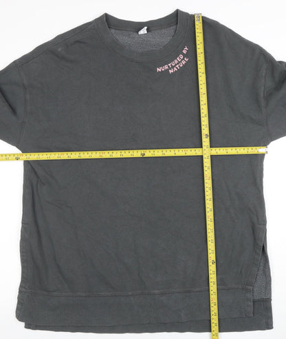 Womens UK Size L Old Navy Grey Pullover Sweatshirt