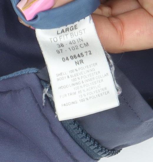 Womens UK Size L Peter Storm Blue Puffer Jacket