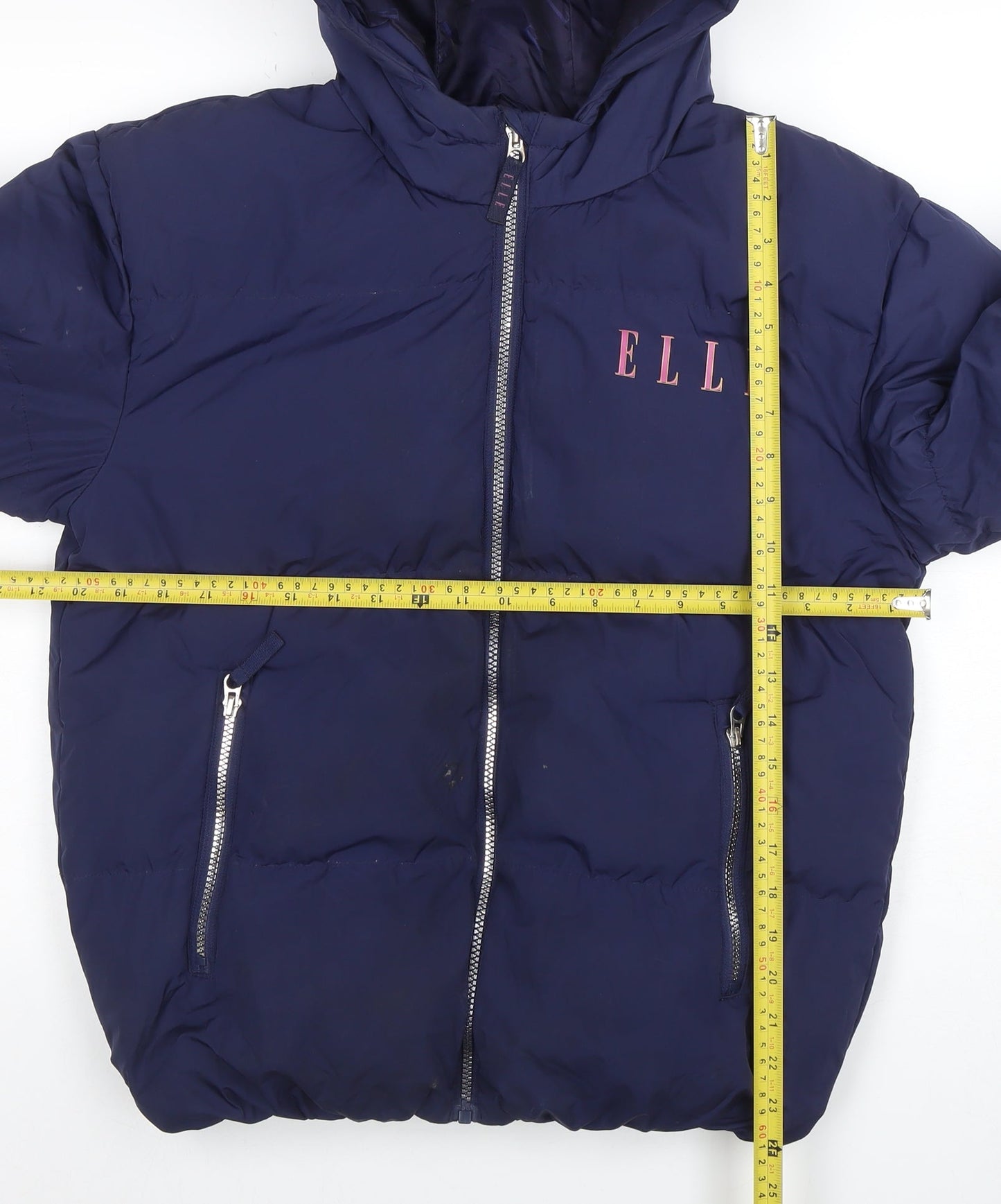 Girls UK Size 14-15 Years ELLE Junior Blue Puffer Jacket