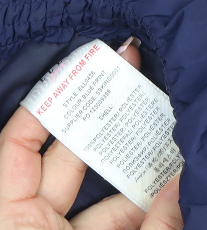 Girls UK Size 14-15 Years ELLE Junior Blue Puffer Jacket