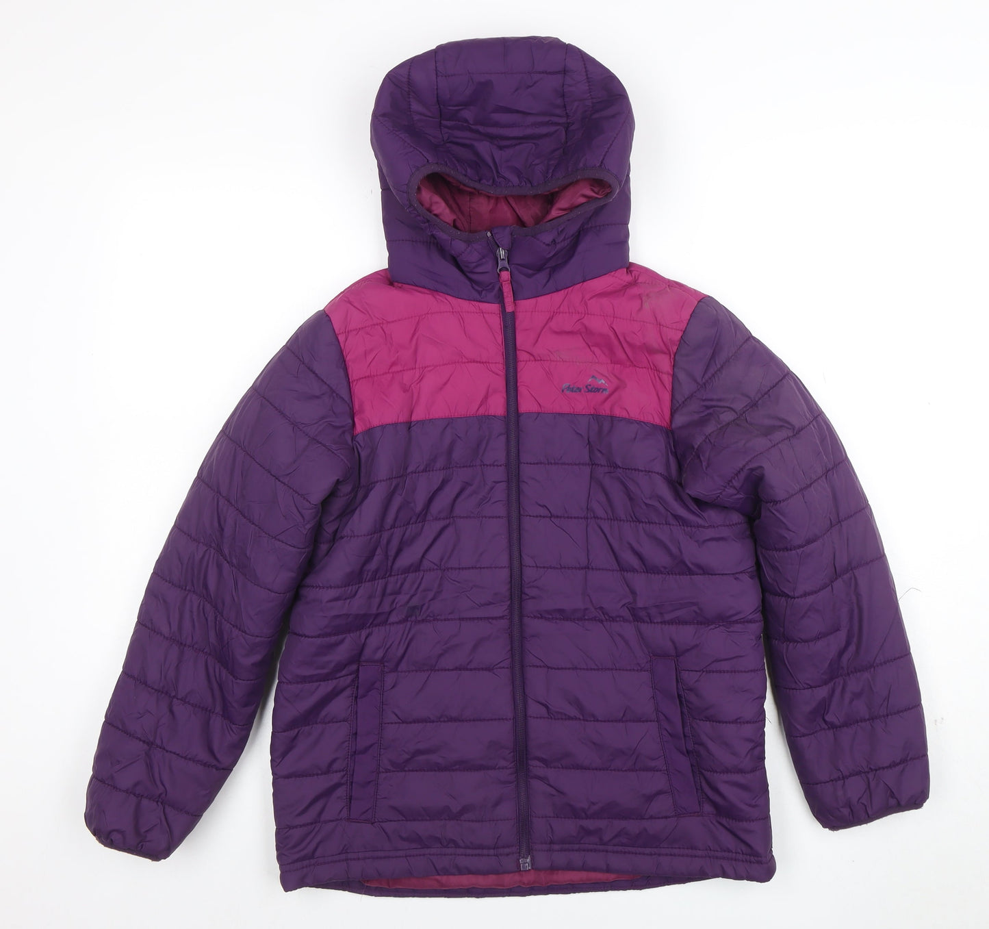 Girls UK Size 11-12 Years Peter Storm Purple Puffer Jacket