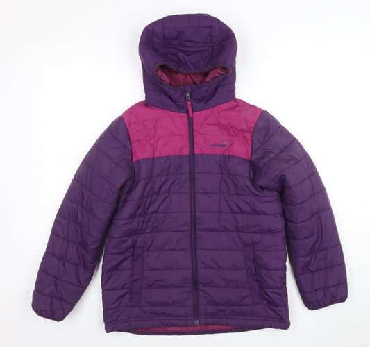 Girls UK Size 11-12 Years Peter Storm Purple Puffer Jacket
