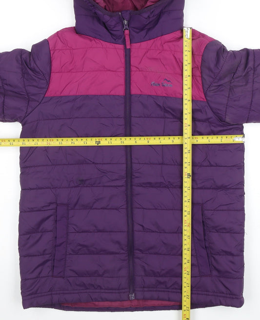 Girls UK Size 11-12 Years Peter Storm Purple Puffer Jacket