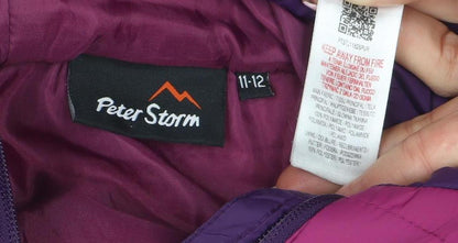 Girls UK Size 11-12 Years Peter Storm Purple Puffer Jacket