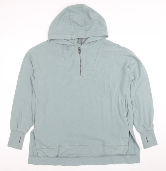 Womens UK Size XS Sweaty Betty Blue Pullover Hoodie