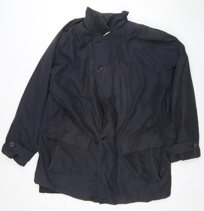 Mens UK Size 42 Oush Blue Overcoat