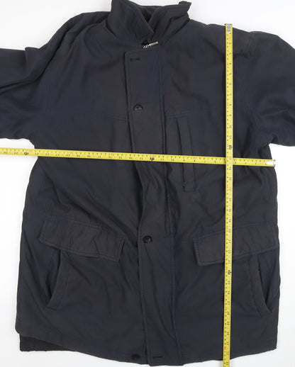 Mens UK Size 42 Oush Blue Overcoat