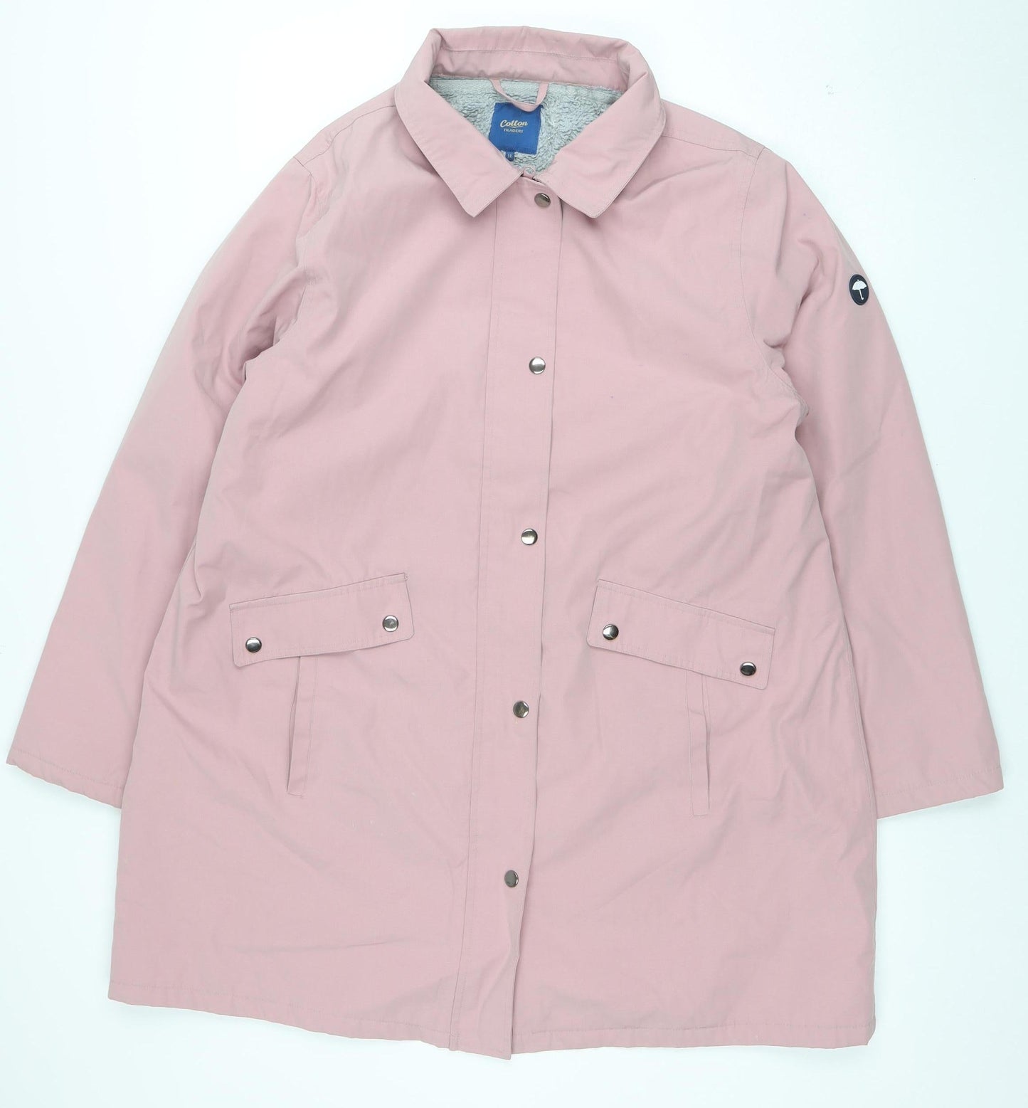 Womens UK Size 18 Cotton Traders Pink Rain Coat