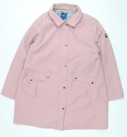 Womens UK Size 18 Cotton Traders Pink Rain Coat