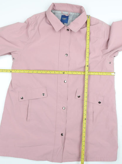 Womens UK Size 18 Cotton Traders Pink Rain Coat