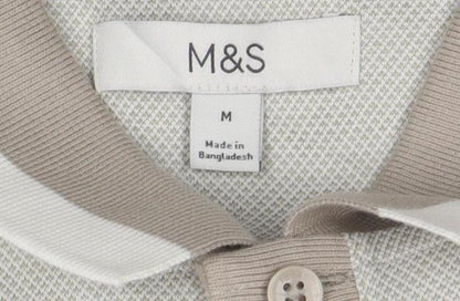 Mens UK Size M Marks and Spencer Cotton Blend Polo Shirt