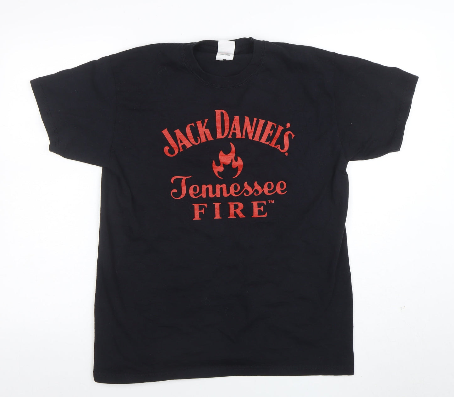 Mens UK Size L Fruit of the Loom Black  T-Shirt