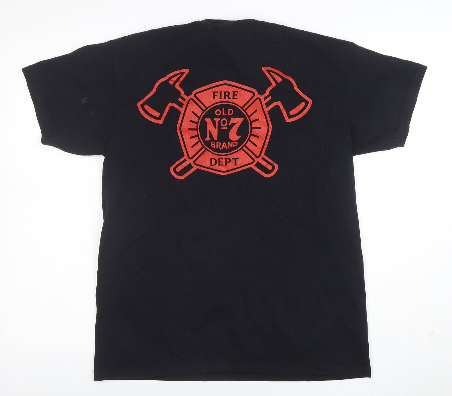 Mens UK Size L Fruit of the Loom Black  T-Shirt