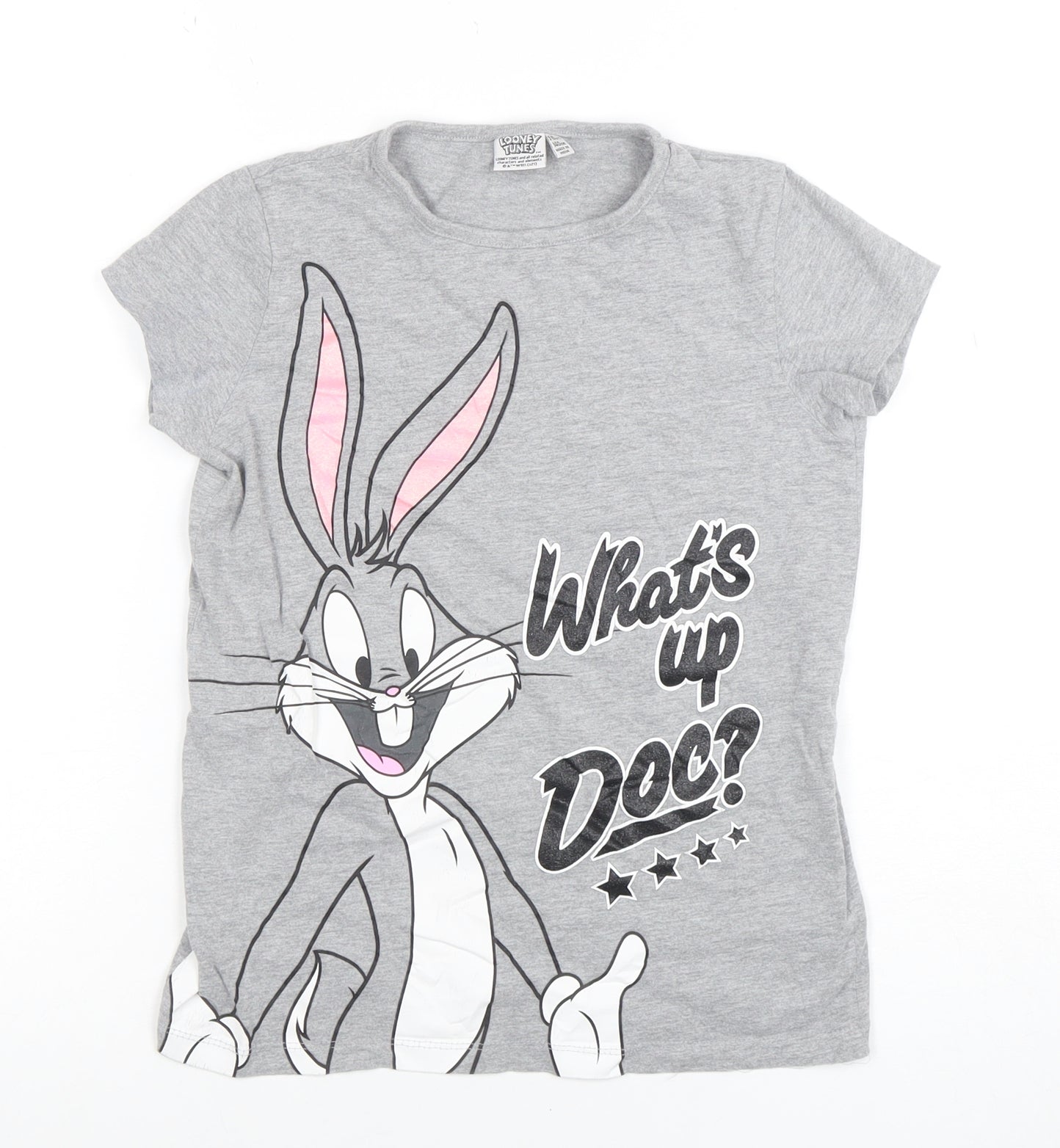 Boys UK Size 9-10 Years Looney Tunes Grey Basic T-Shirt