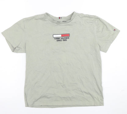 Boys UK Size 16 Years Tommy Hilfiger Beige Basic T-Shirt