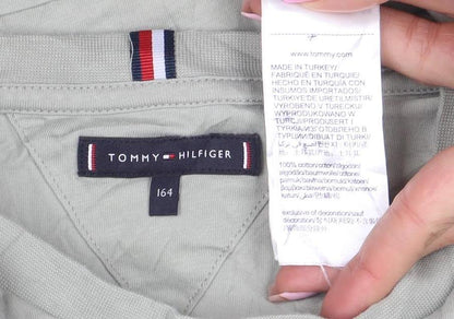 Boys UK Size 16 Years Tommy Hilfiger Beige Basic T-Shirt