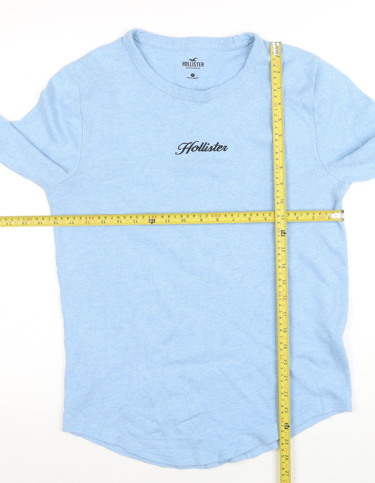 Mens UK Size S Hollister Blue Pullover Sweatshirt