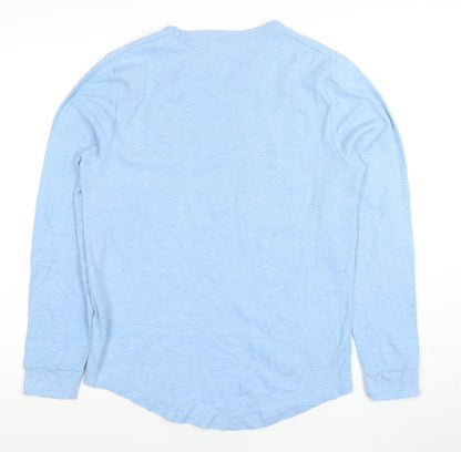 Mens UK Size S Hollister Blue Pullover Sweatshirt