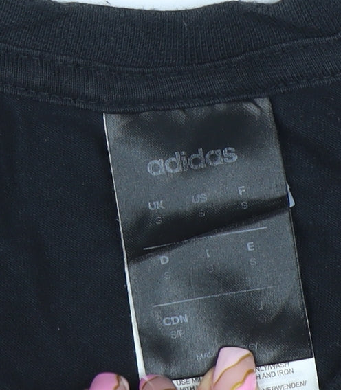 Mens UK Size S adidas Black  T-Shirt