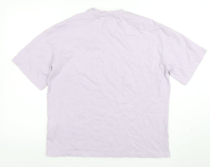 Womens UK Size S Zara Purple Basic T-Shirt