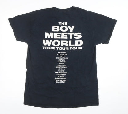 Gildan Men's Black Medium Boy Meets World Tour Graphic T-Shirt
