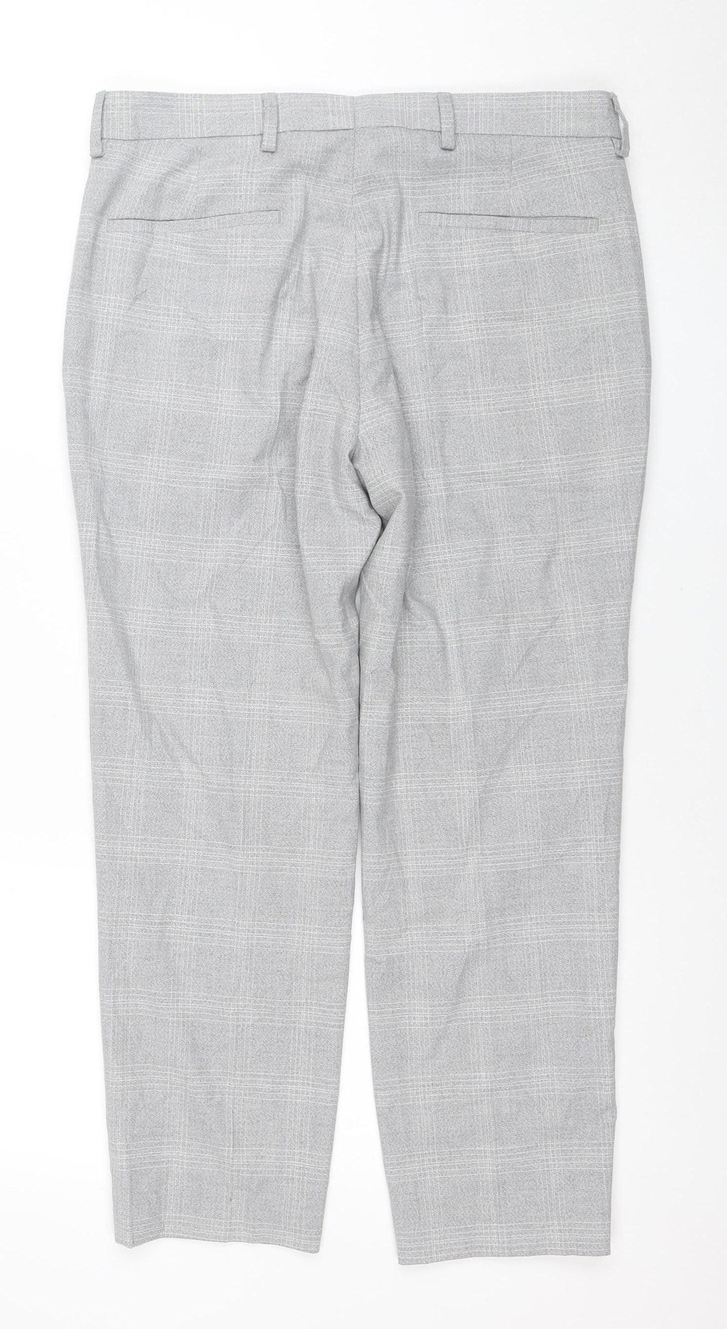 Mens UK Size 32 Marks and Spencer Slim Fit Business Formal Workwear Grey Trouser