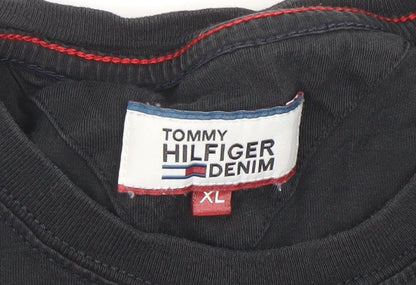 Mens UK Size XL Tommy Hilfiger Denim Black  T-Shirt