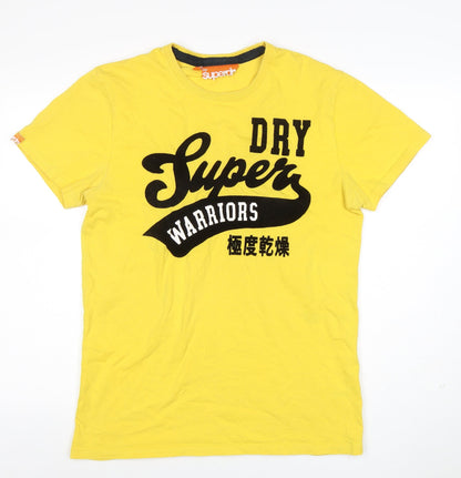 Mens UK Size L Superdry Yellow  T-Shirt