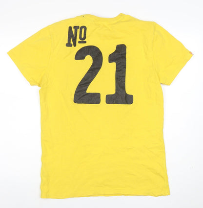 Mens UK Size L Superdry Yellow  T-Shirt