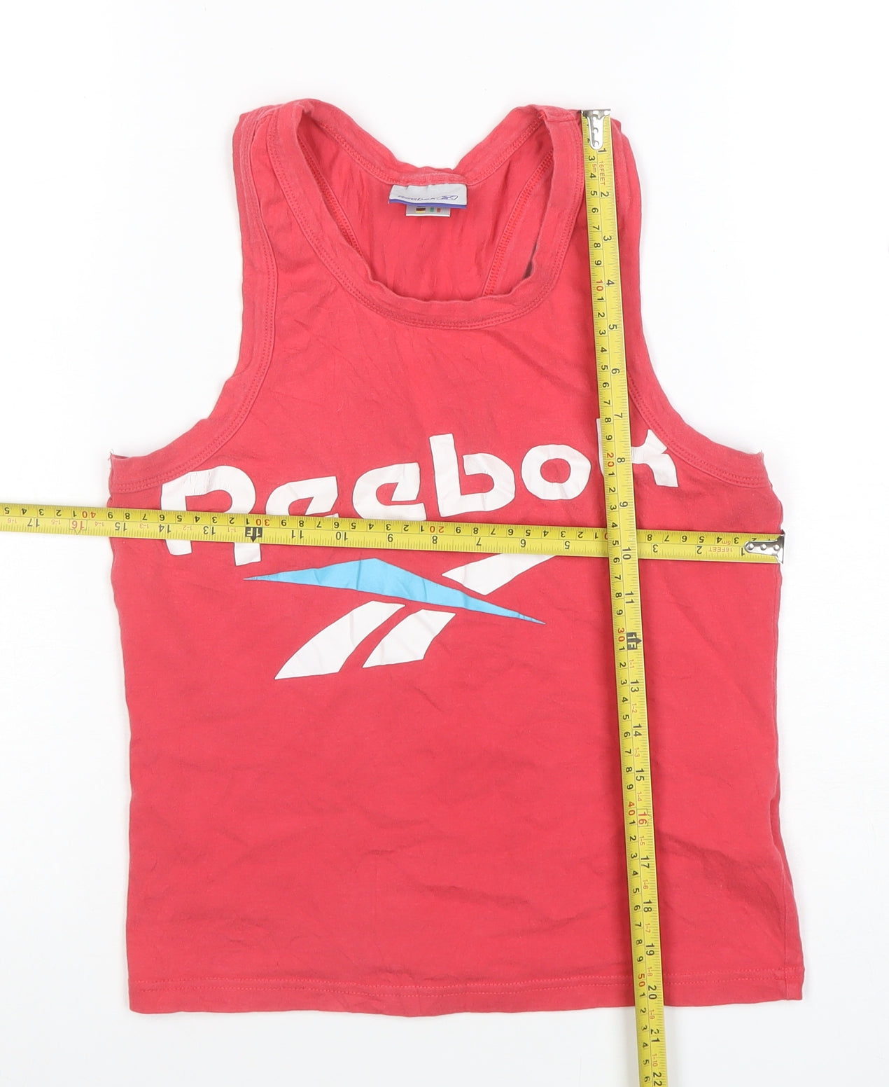 Womens UK Size 12 Reebok Red Gym & Training Running & Jogging Yoga Tank