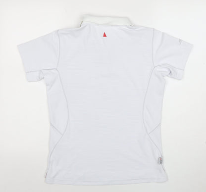 Womens UK Size 12 MUSTO White Basic Polo