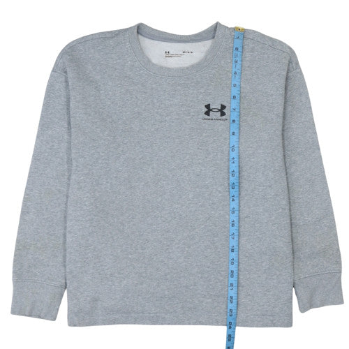 Mens UK Size M Under armour Grey Pullover Sweatshirt