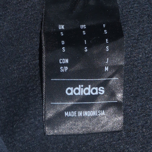 Mens UK Size S adidas Black Pullover Hoodie