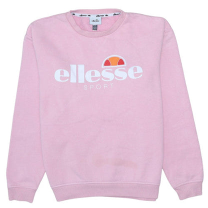 Womens UK Size 10 ellesse Pink Pullover Sweatshirt