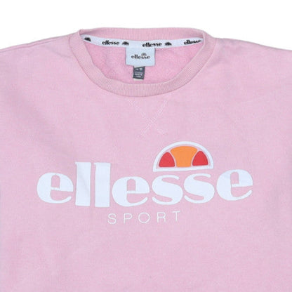 Womens UK Size 10 ellesse Pink Pullover Sweatshirt