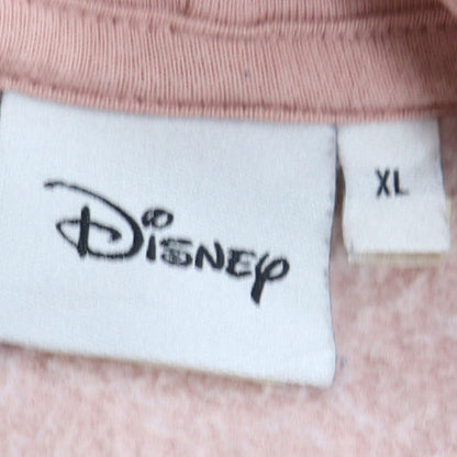 Womens UK Size XL Disney Pink Pullover Hoodie