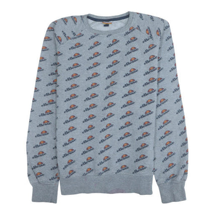 Mens UK Size L ellesse Grey Pullover Sweatshirt