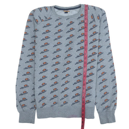 Mens UK Size L ellesse Grey Pullover Sweatshirt