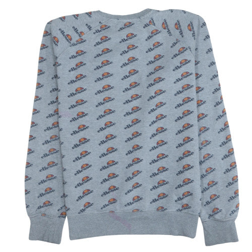 Mens UK Size L ellesse Grey Pullover Sweatshirt