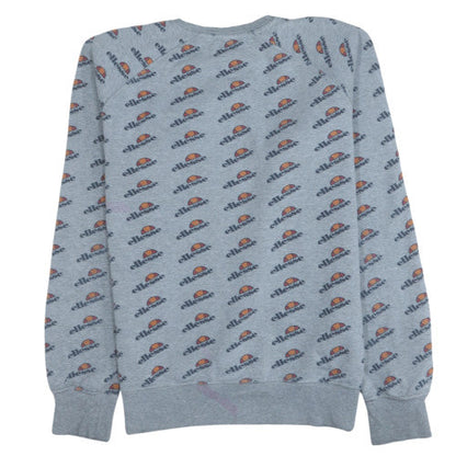 Mens UK Size L ellesse Grey Pullover Sweatshirt
