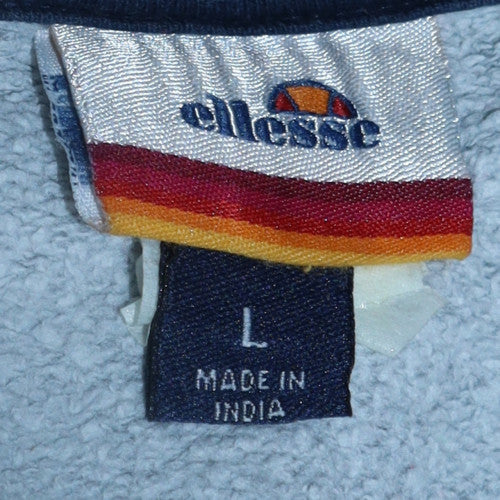 Mens UK Size L ellesse Grey Pullover Sweatshirt