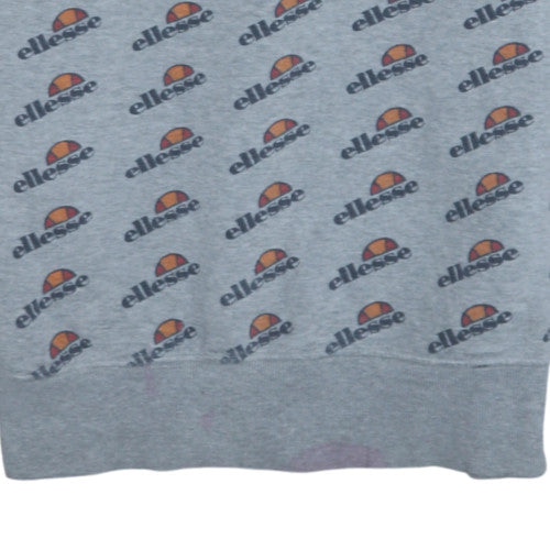 Mens UK Size L ellesse Grey Pullover Sweatshirt
