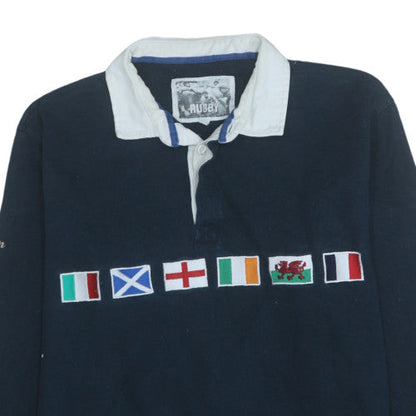 Mens UK Size XL Rugby Cotton Polo Shirt